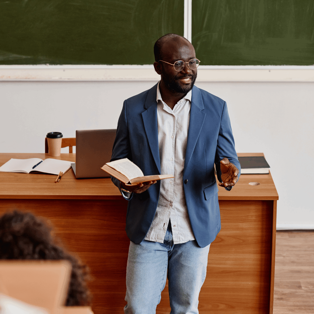 Educator in classroom