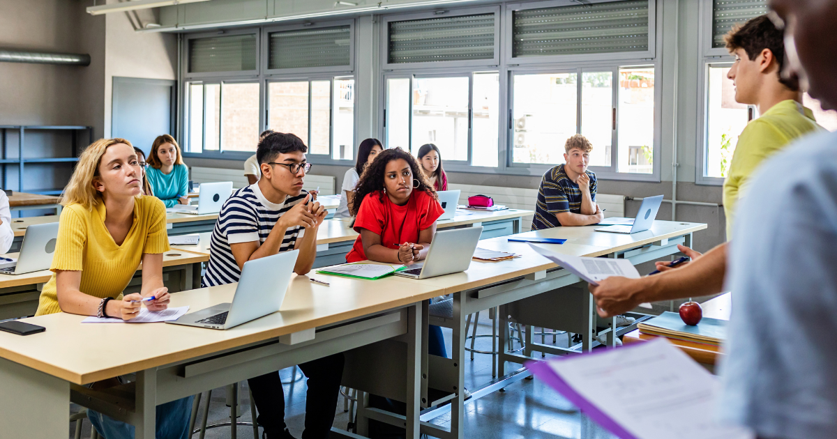 HS students in classroom